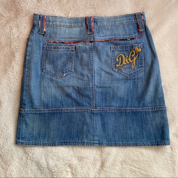 Y2K Dolce And Gabbana Denim Mini Skirt - Picture 4 of 16